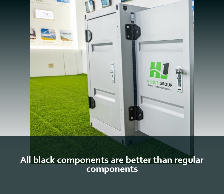 All black components are better than regular components