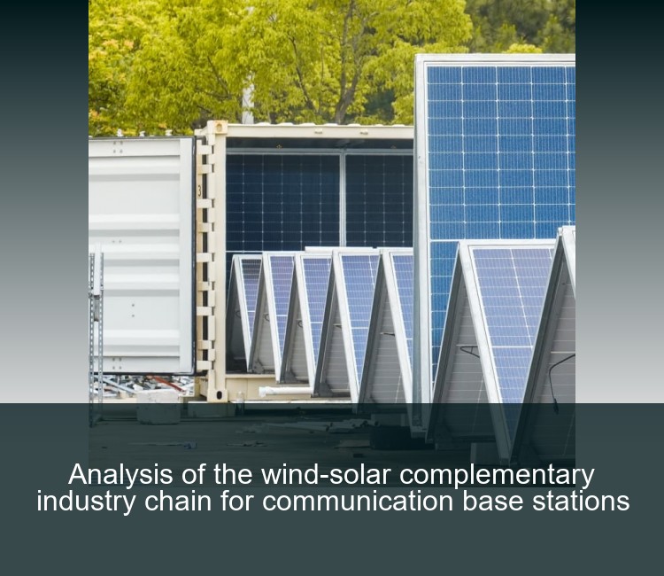 Analysis of the wind-solar complementary industry chain for communication base stations