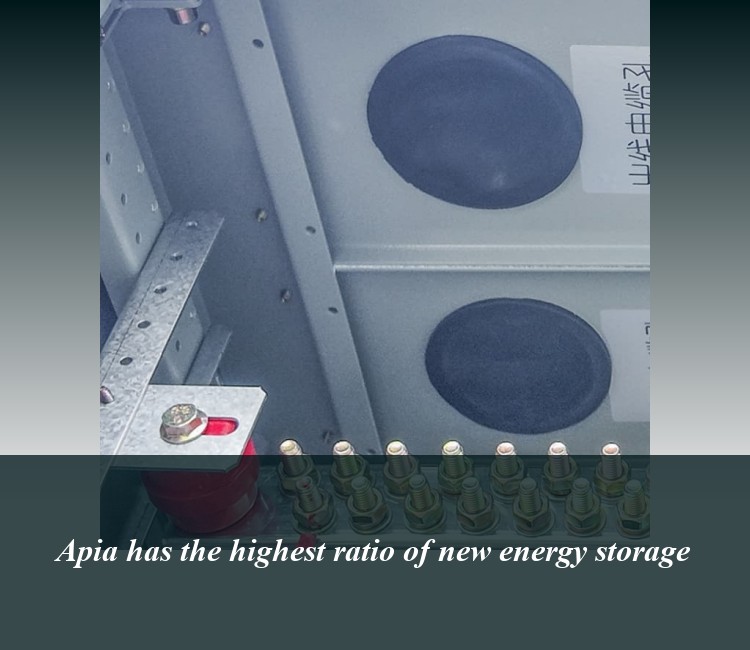 Apia has the highest ratio of new energy storage