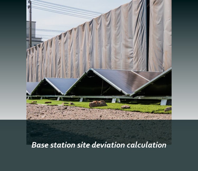 Base station site deviation calculation