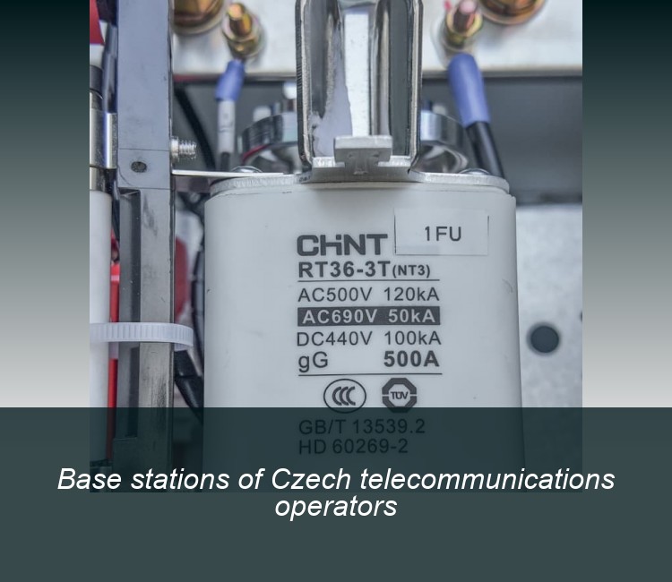Base stations of Czech telecommunications operators