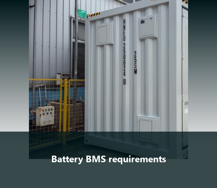 Battery BMS requirements