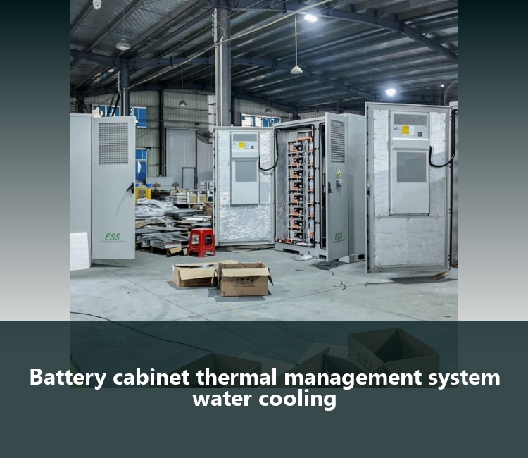 Battery cabinet thermal management system water cooling