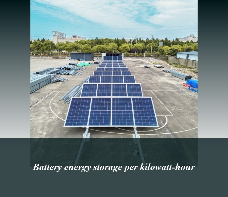 Battery energy storage per kilowatt-hour