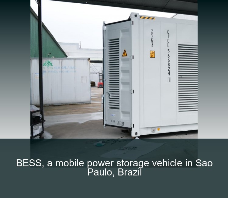 BESS, a mobile power storage vehicle in Sao Paulo, Brazil