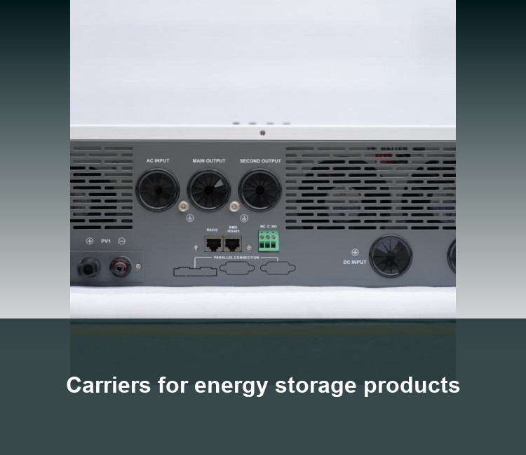 Carriers for energy storage products