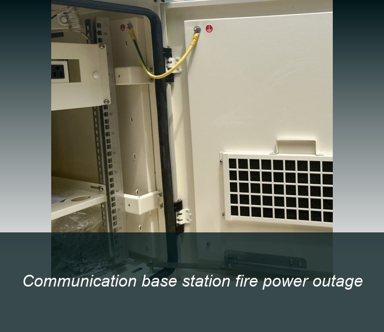 Communication base station fire power outage