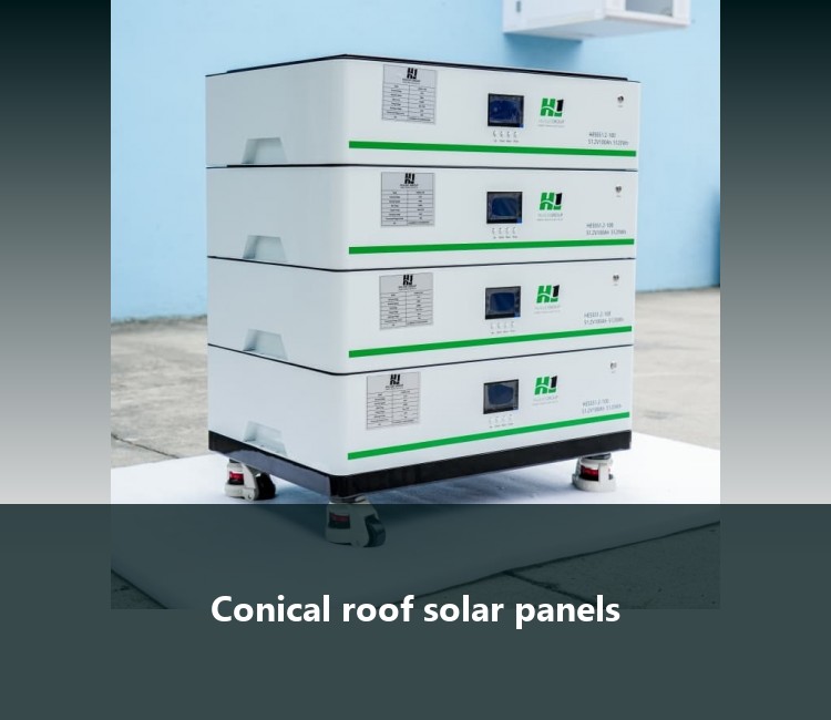 Conical roof solar panels