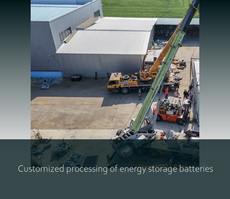Customized processing of energy storage batteries