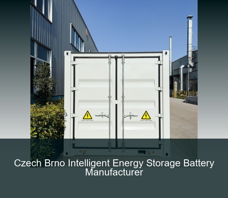 Czech Brno Intelligent Energy Storage Battery Manufacturer
