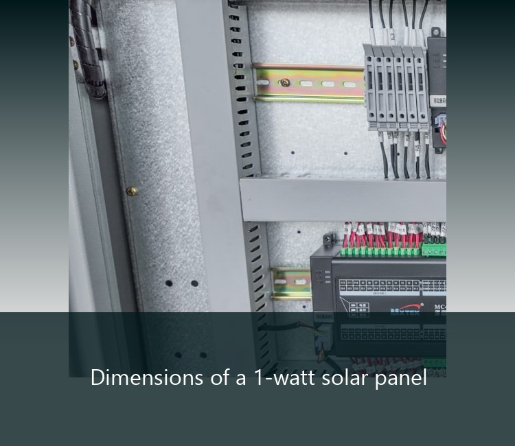 Dimensions of a 1-watt solar panel