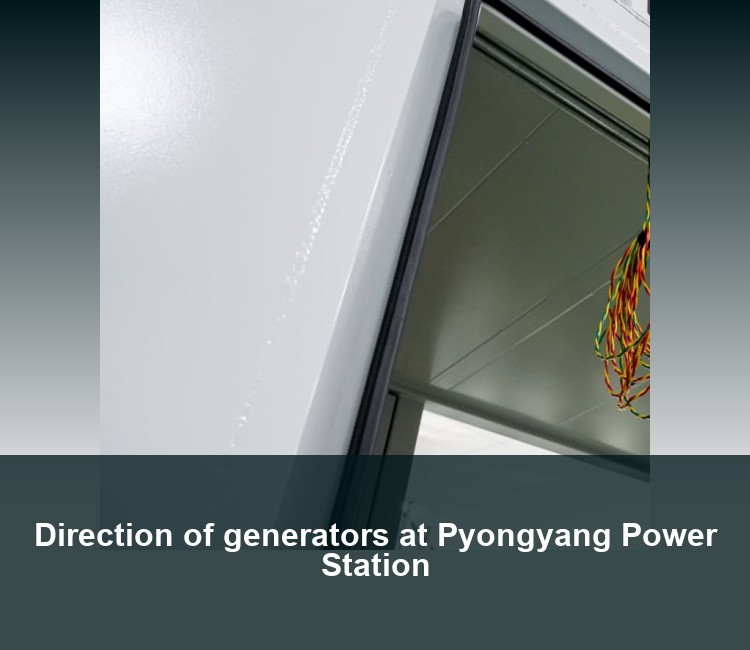 Direction of generators at Pyongyang Power Station