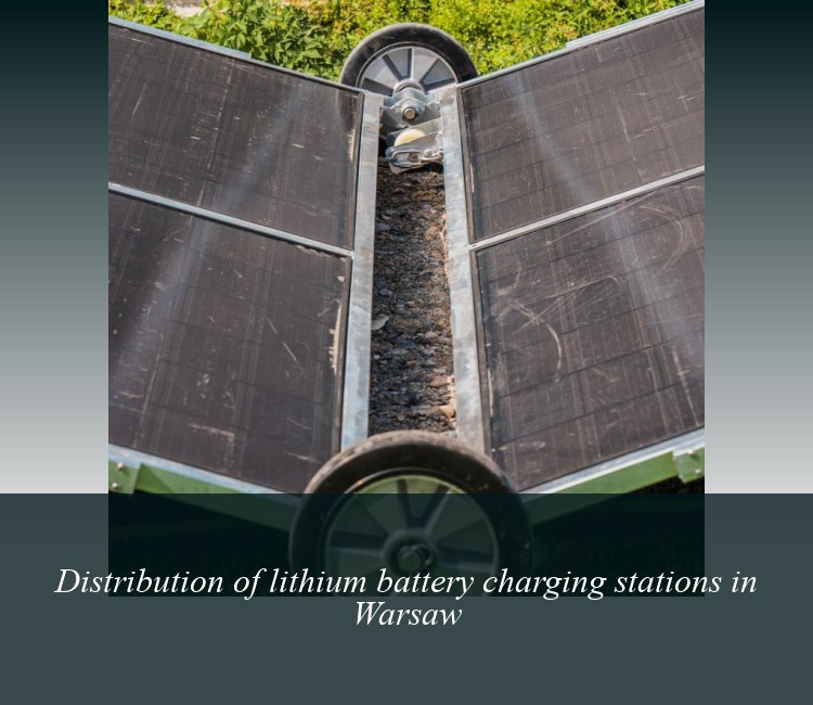 Distribution of lithium battery charging stations in Warsaw