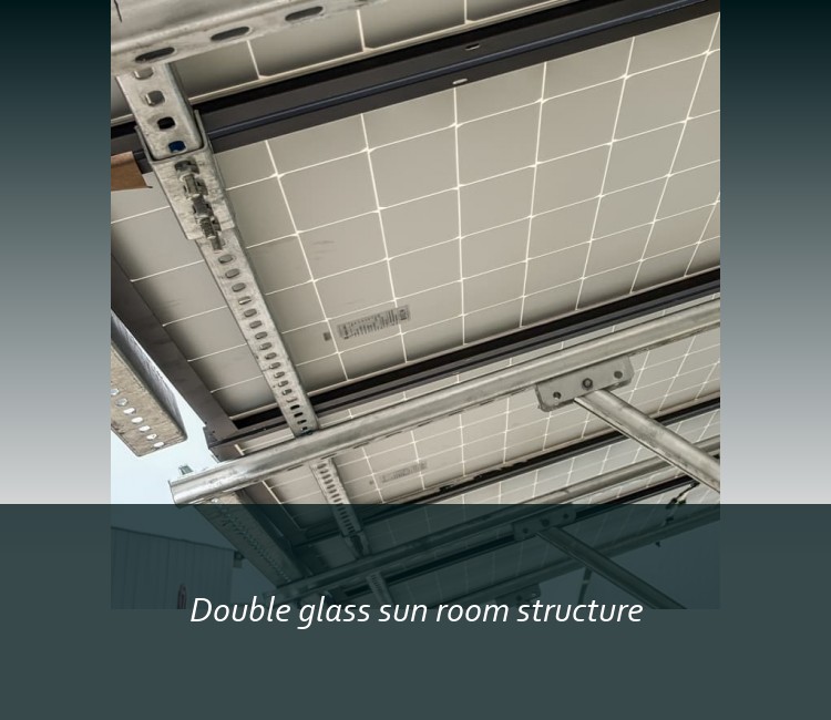 Double glass sun room structure