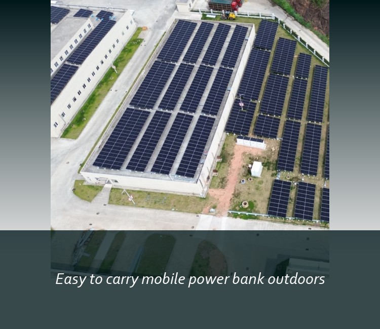 Easy to carry mobile power bank outdoors
