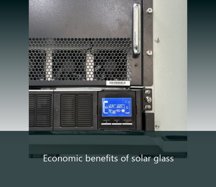 Economic benefits of solar glass