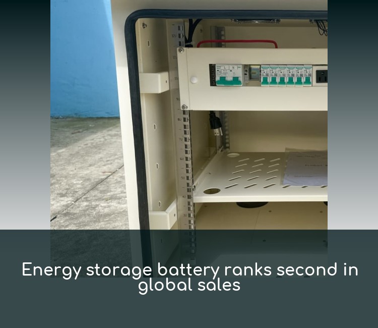 Energy storage battery ranks second in global sales