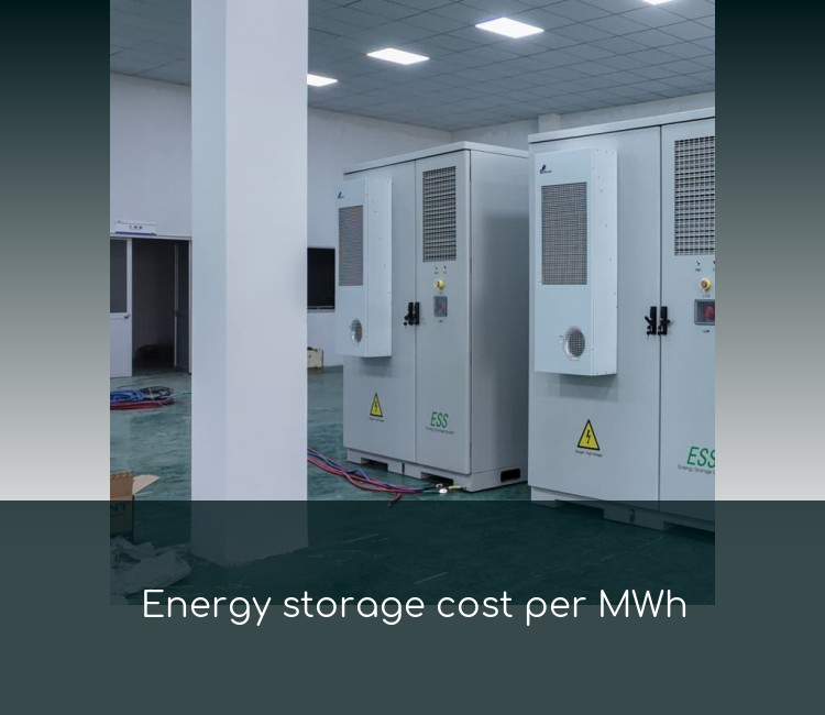 Energy storage cost per MWh