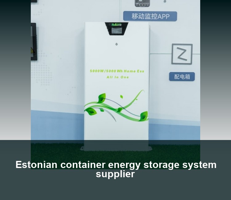 Estonian container energy storage system supplier