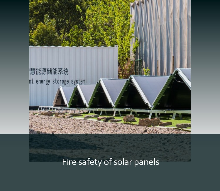 Fire safety of solar panels