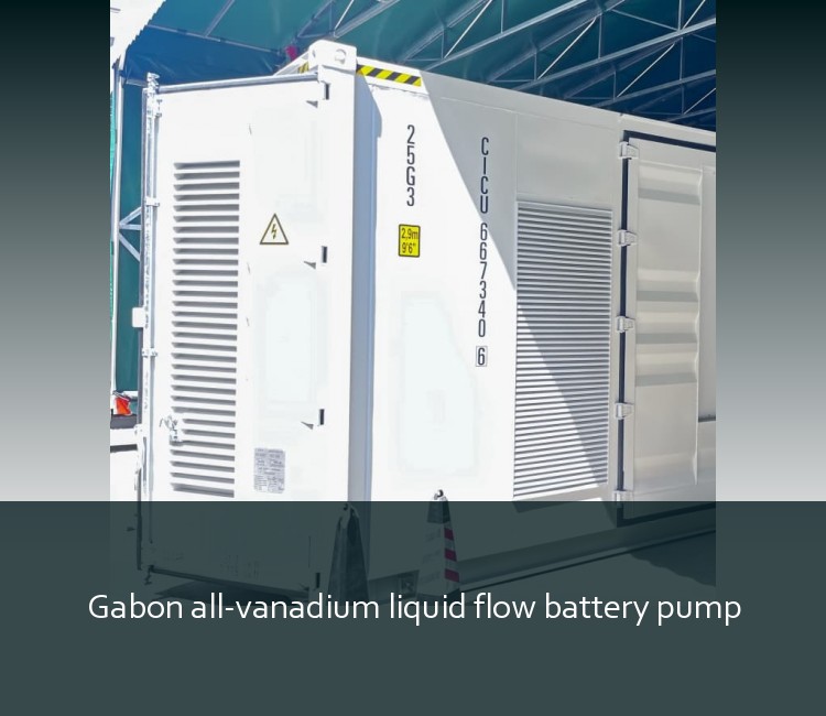 Gabon all-vanadium liquid flow battery pump