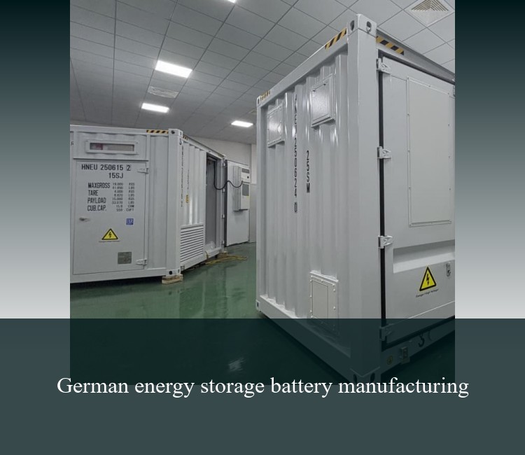 German energy storage battery manufacturing