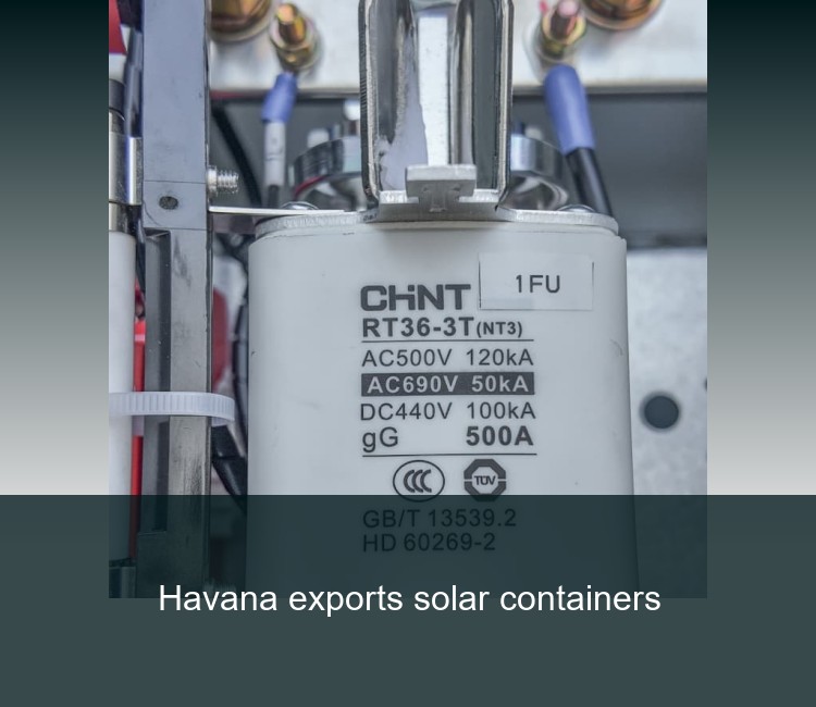 Havana exports solar containers