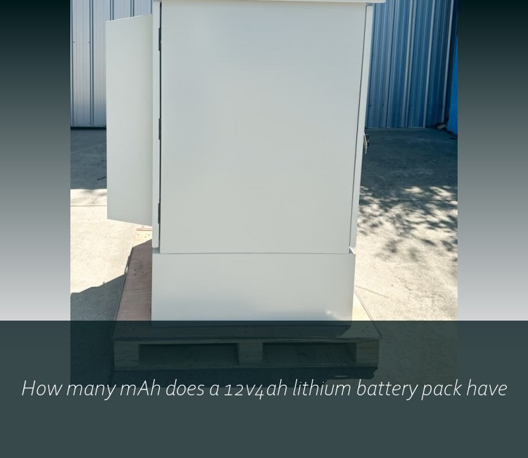 How many mAh does a 12v4ah lithium battery pack have