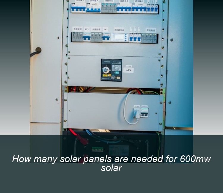 How many solar panels are needed for 600mw solar