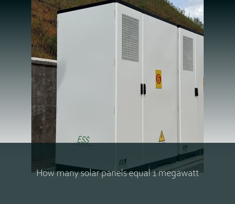 How many solar panels equal 1 megawatt