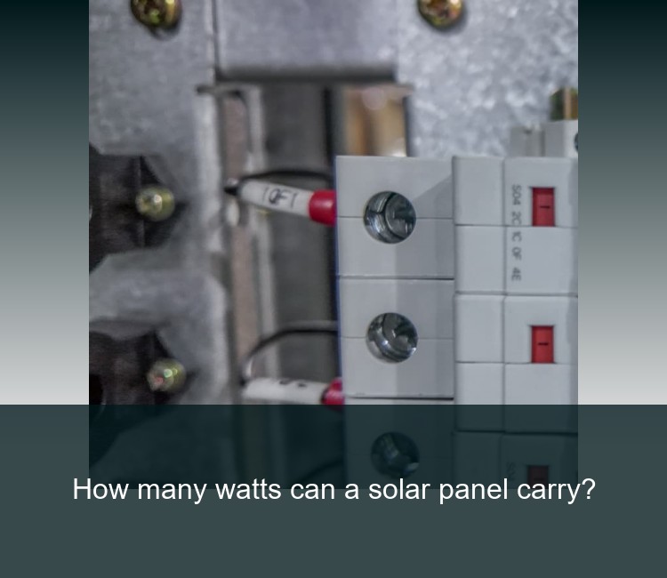 How many watts can a solar panel carry?