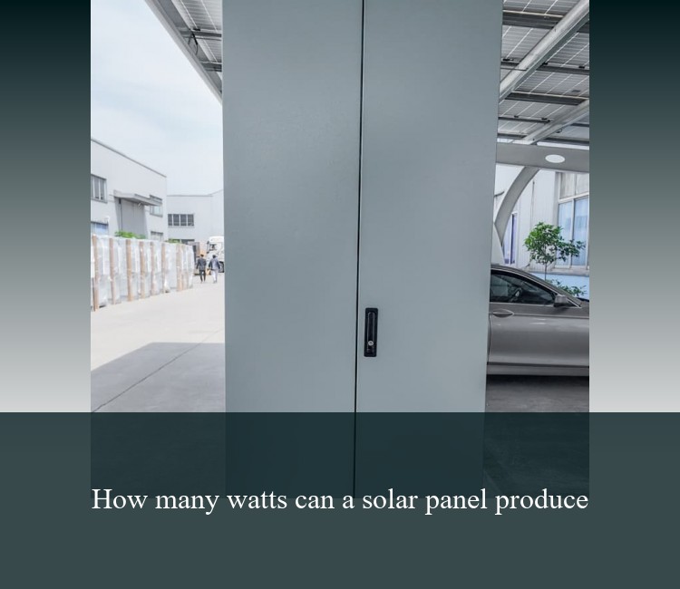 How many watts can a solar panel produce