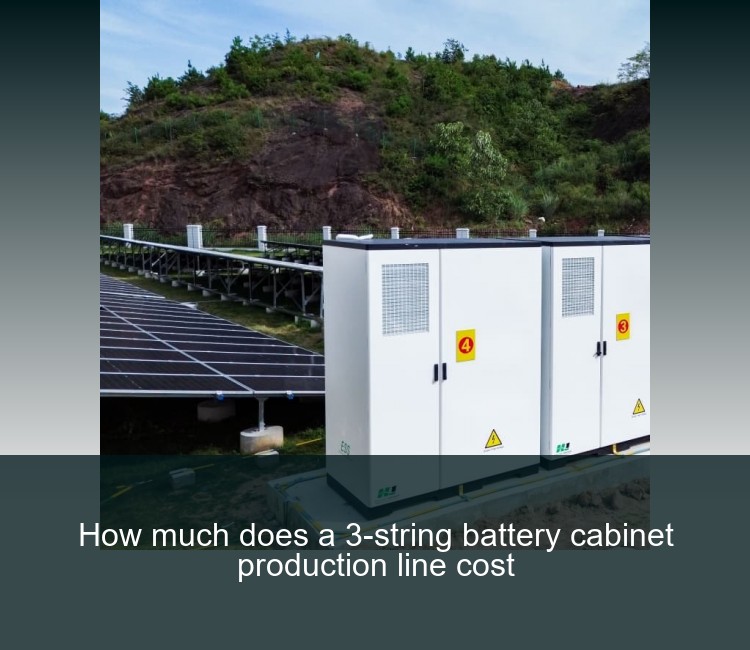 How much does a 3-string battery cabinet production line cost