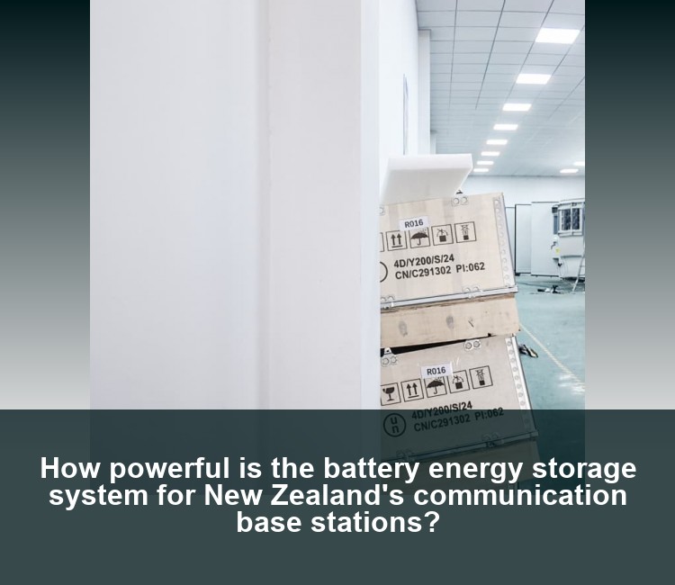 How powerful is the battery energy storage system for New Zealand's communication base stations?