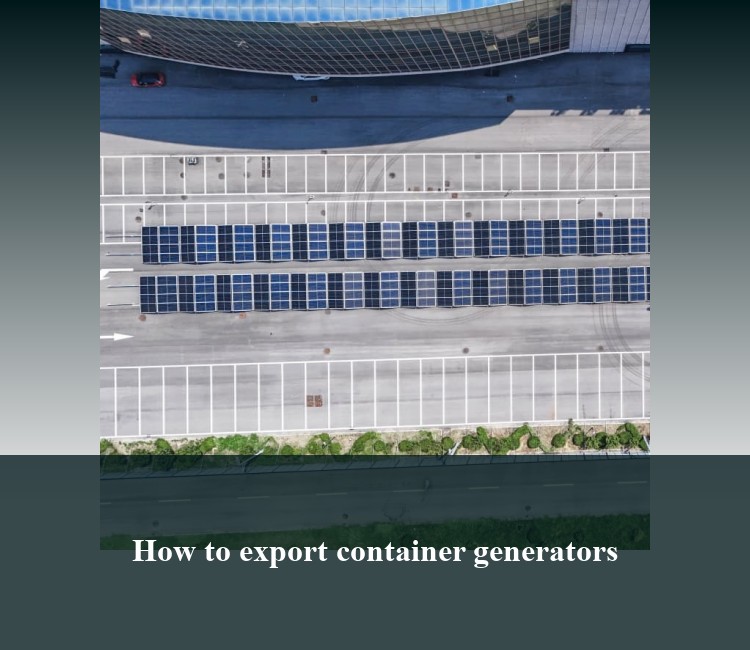 How to export container generators