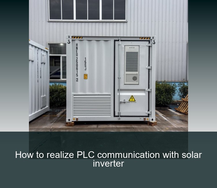 How to realize PLC communication with solar inverter