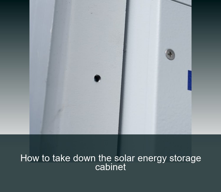 How to take down the solar energy storage cabinet
