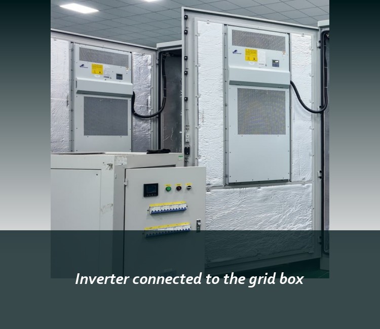Inverter connected to the grid box