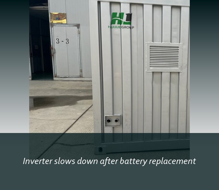 Inverter slows down after battery replacement
