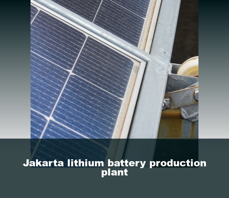 Jakarta lithium battery production plant