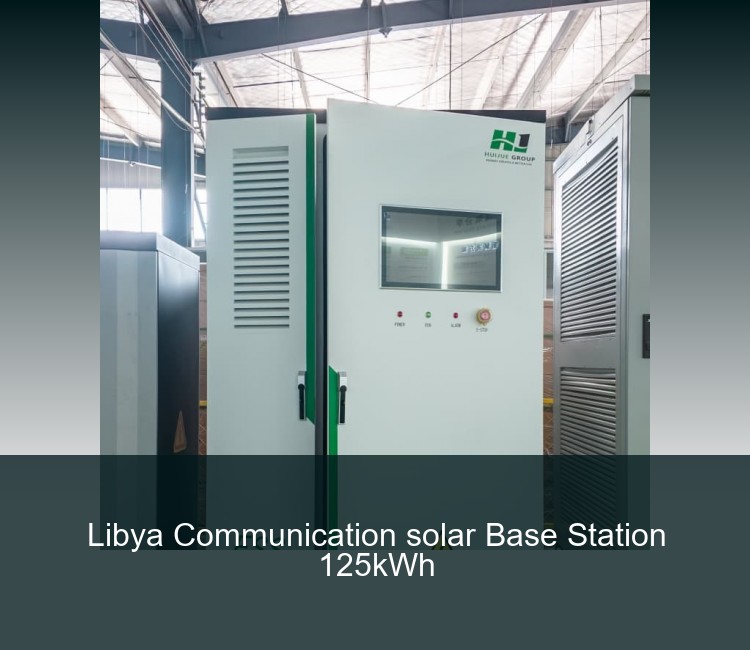 Libya Communication solar Base Station 125kWh