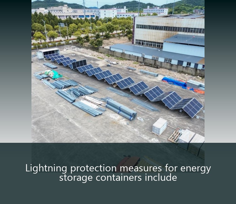 Lightning protection measures for energy storage containers include