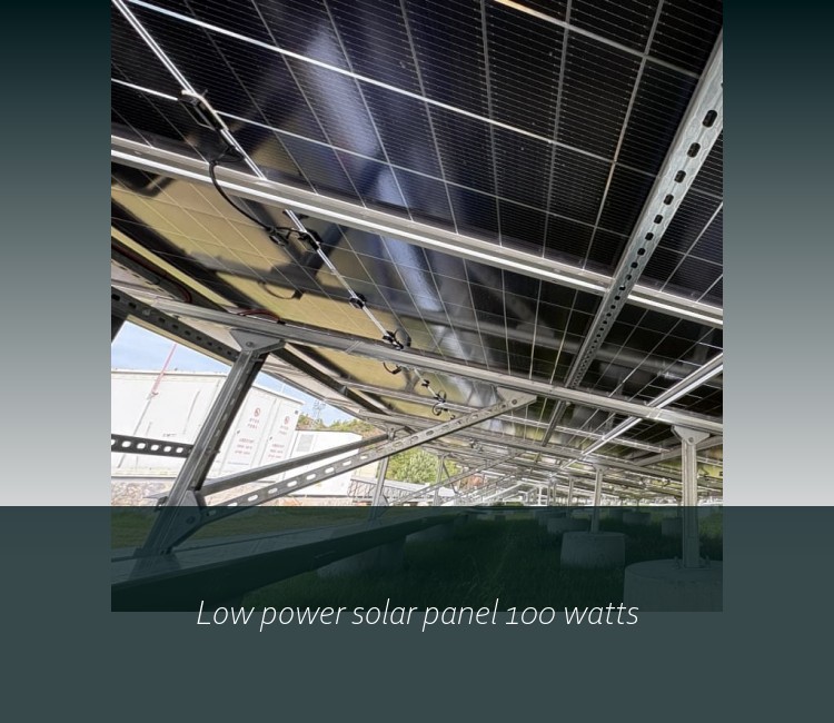 Low power solar panel 100 watts