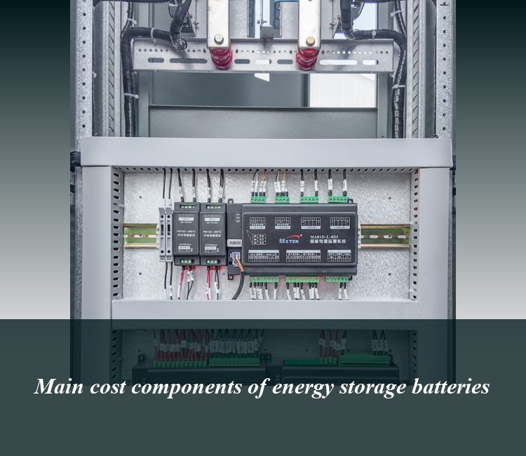 Main cost components of energy storage batteries