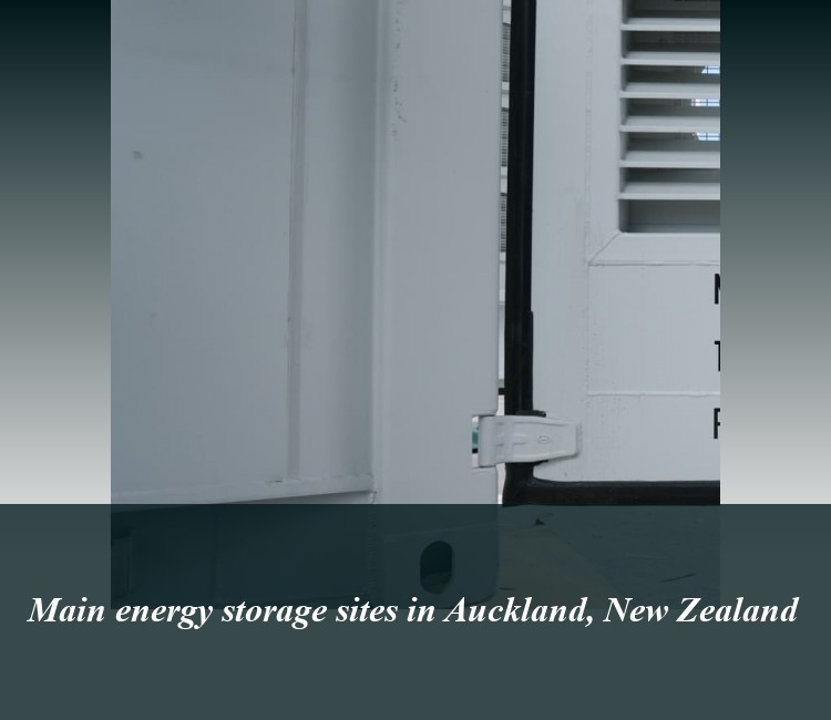 Main energy storage sites in Auckland, New Zealand