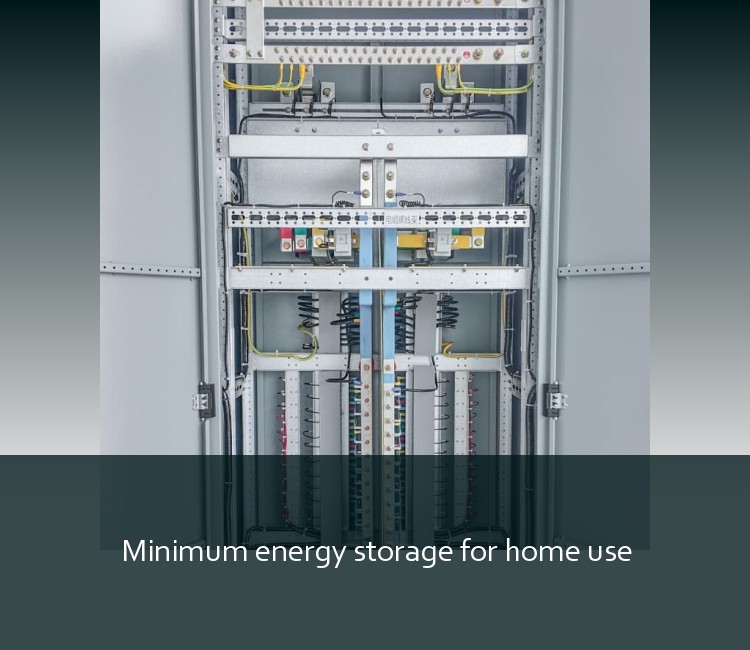 Minimum energy storage for home use