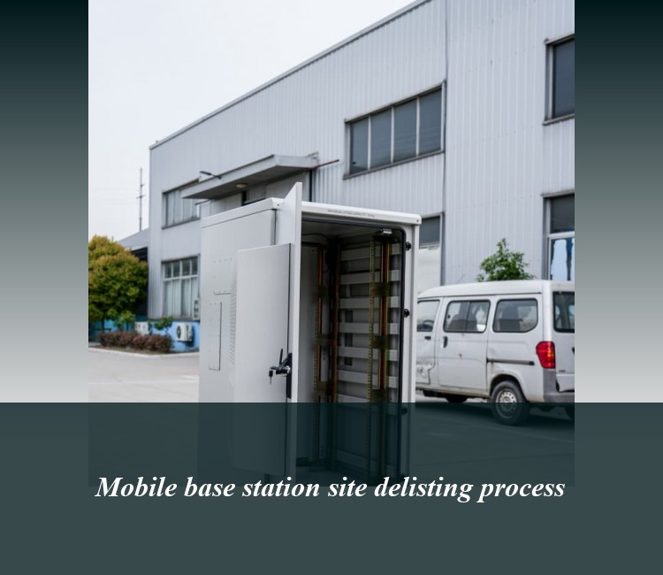 Mobile base station site delisting process