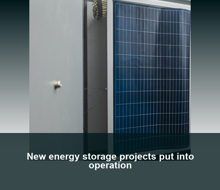 New energy storage projects put into operation