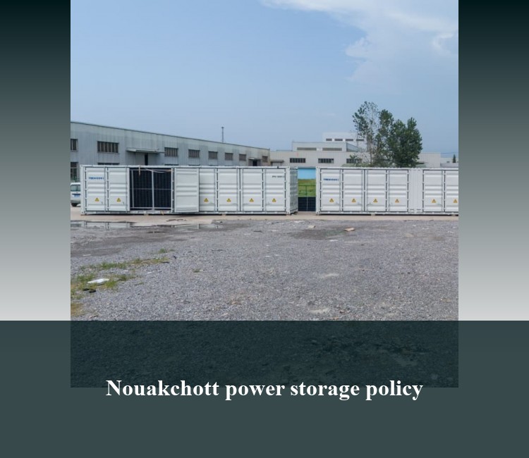 Nouakchott power storage policy