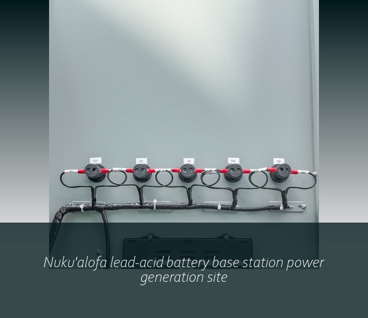 Nuku'alofa lead-acid battery base station power generation site